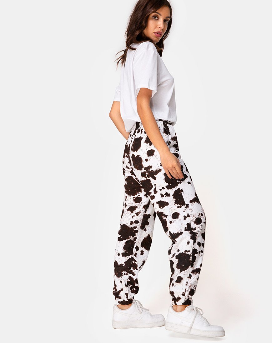 Image de Basta Jogger en peau de vache Marron/Blanc