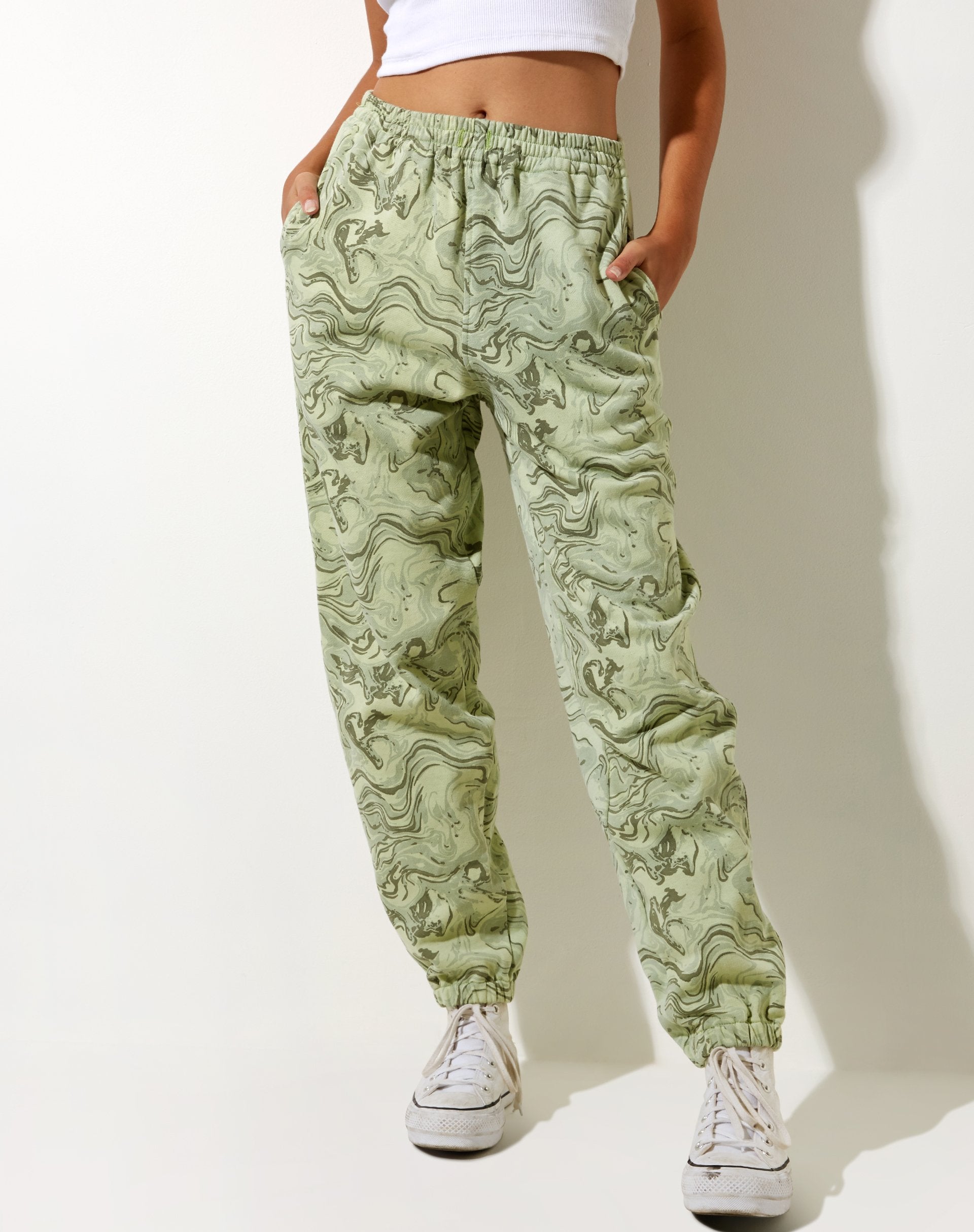 Image de Basta Jogger en vert marbré