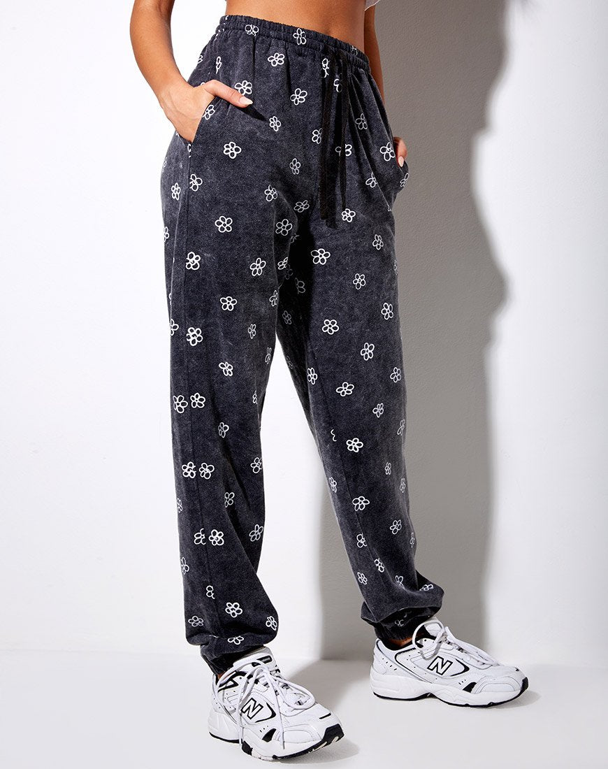 Image de Basta Jogger en Small Graffiti Flower Dark Grey
