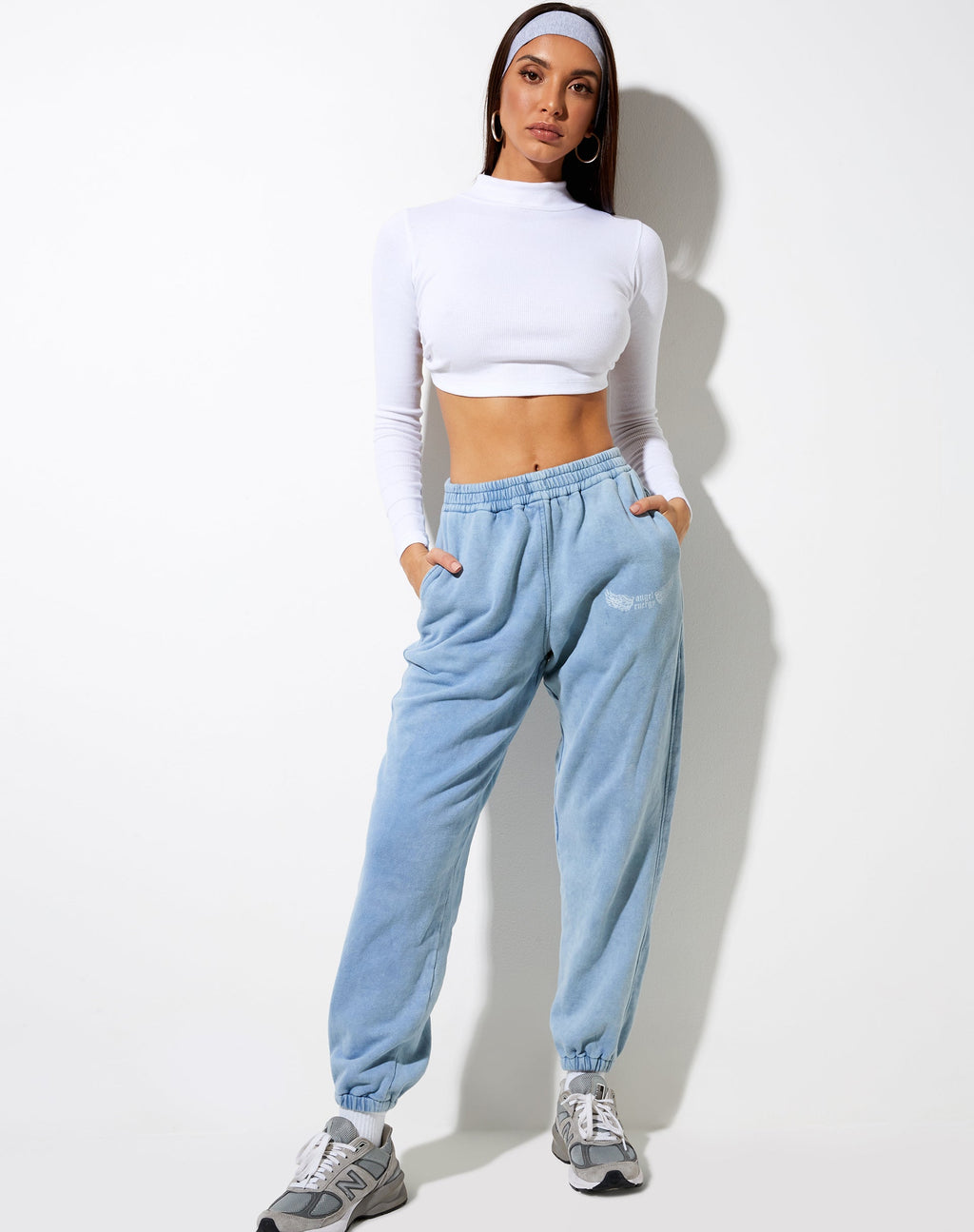 Jogger Basta en bleu délavé 'Angel Energy' Wings