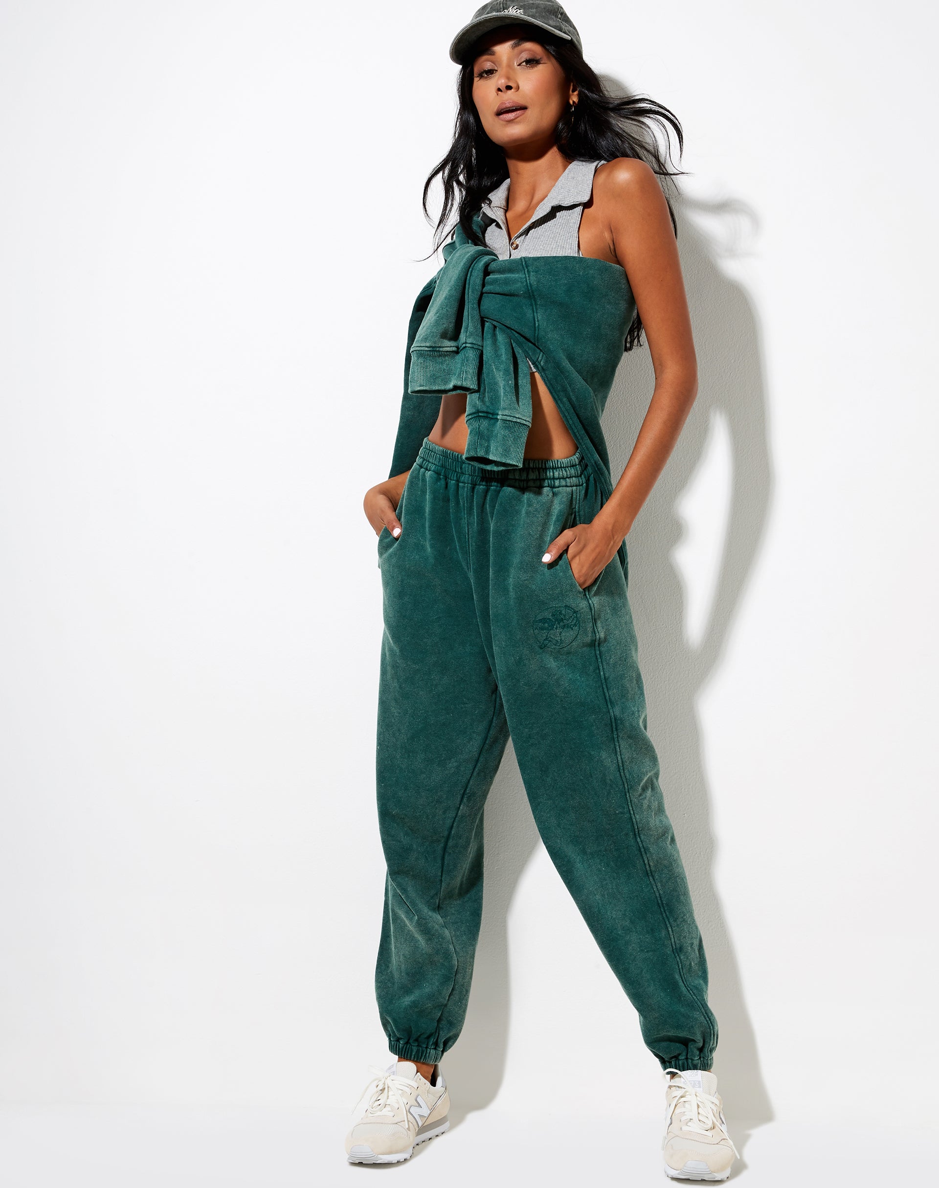 Image de Basta Jogger en vert délavé Angel Energy Cherub Embro