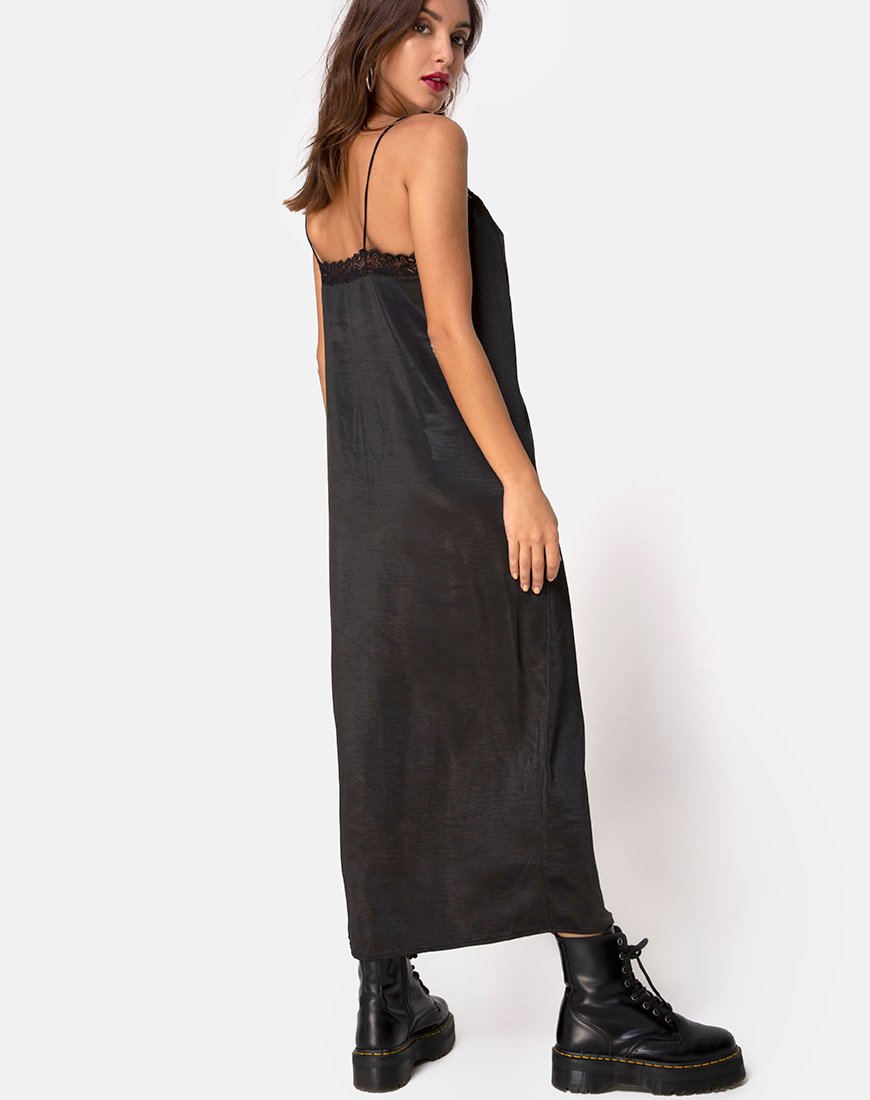 Image de Batilia Maxi Dress in Satin Black