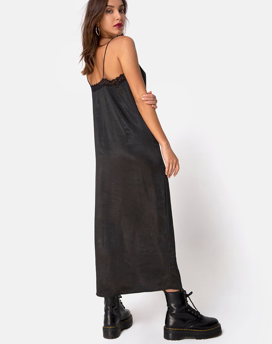 Image de Batilia Maxi Dress in Satin Black