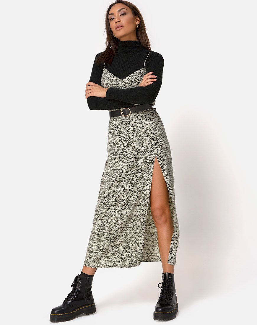 Robe longue Batis en Mini Jaguar