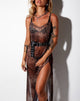 Image de Batis Maxi Dress in Mesh Gradient Cheetah Brown