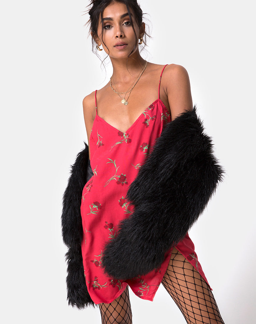 Image de Batista Slip Dress in Rouge Rose Pink