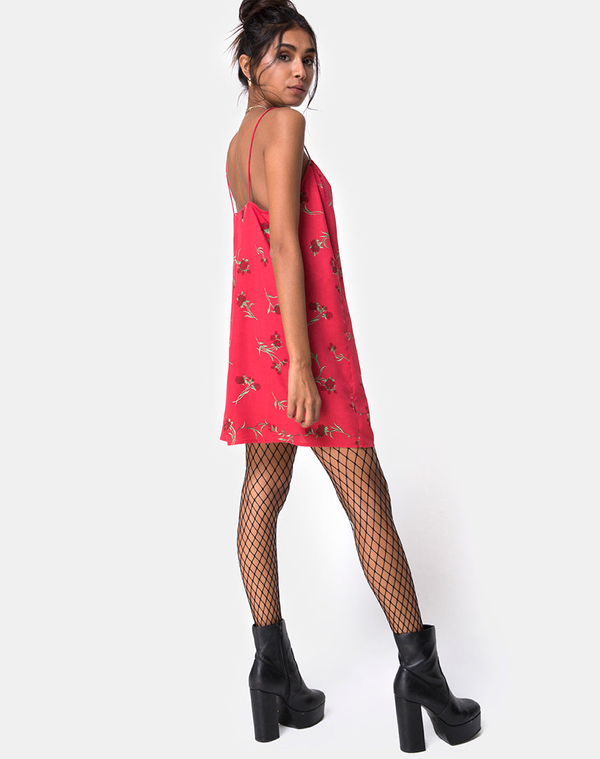 Image de Batista Slip Dress in Rouge Rose Pink