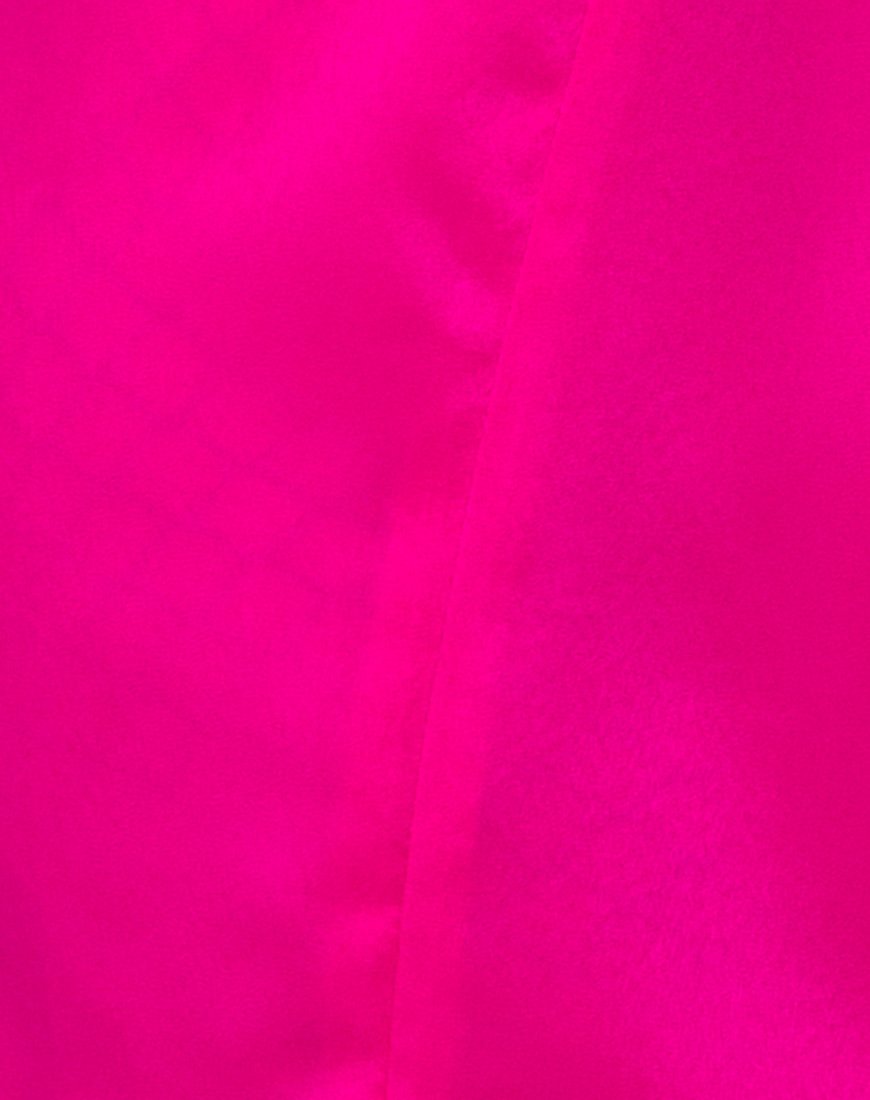 Image of Batista Slip Dress in Fuchsia Satin Pink