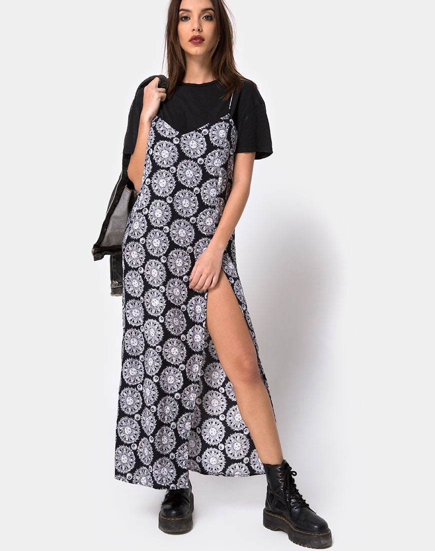 Robe longue Batis, Sundial Black