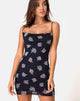 Image de la robe Becky en noir Flock Rose