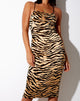 Image de Besdy Midi Dress in Tiger Gold