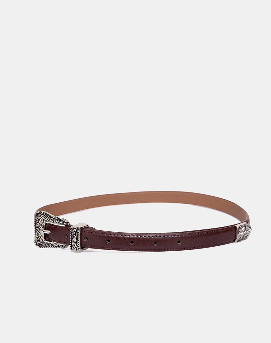 Image de la ceinture western vintage marron