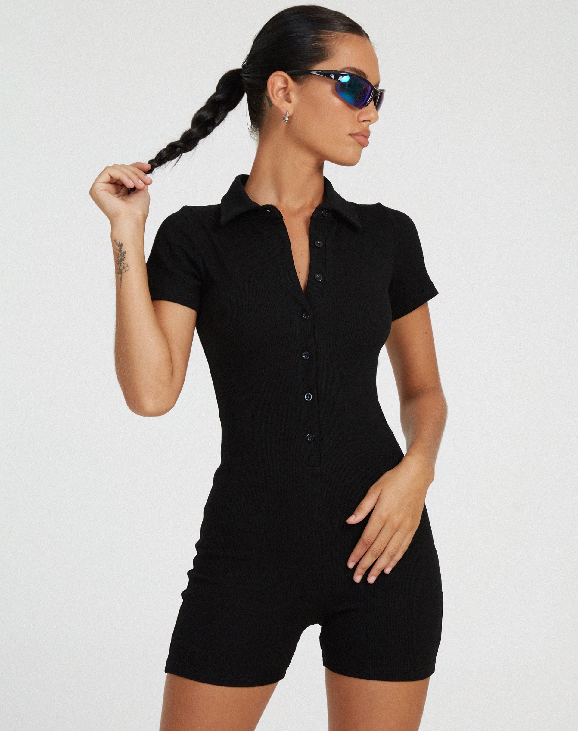 image de Waren Playsuit in Black