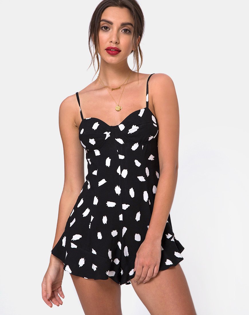 Combinaison Berji en Diana Dot Black