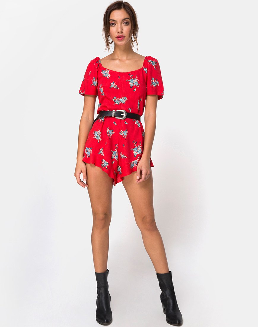 Image de la combinaison Bersho en Soi Rose Red