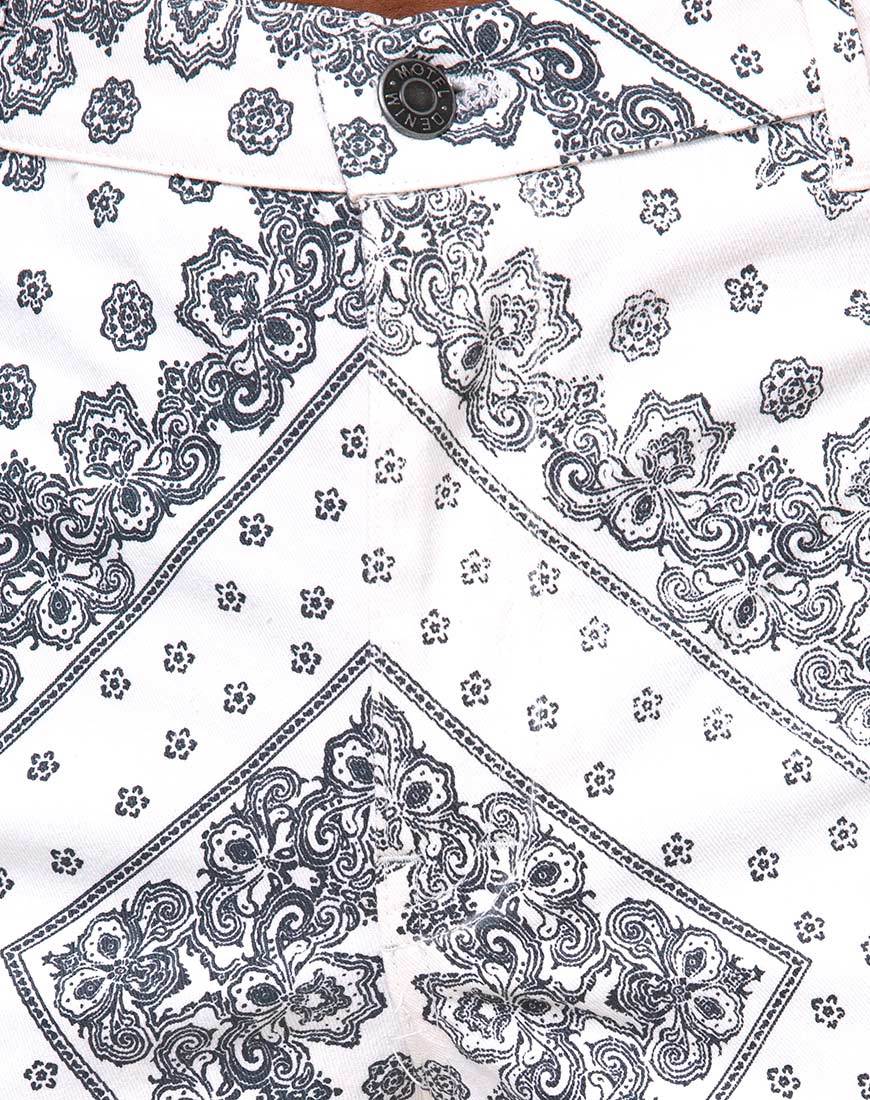Image de Beth Trouser in Bandana Ecru Placement