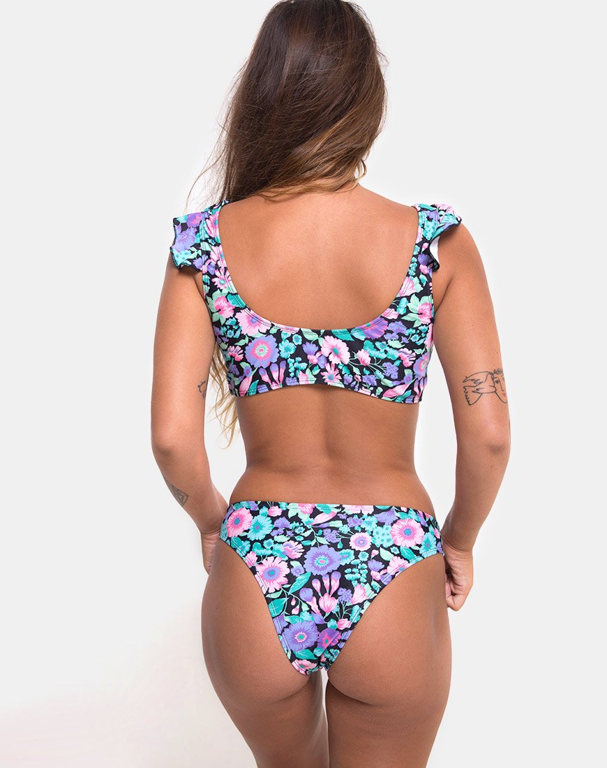 Top de bikini Bev à fleurs illuminées