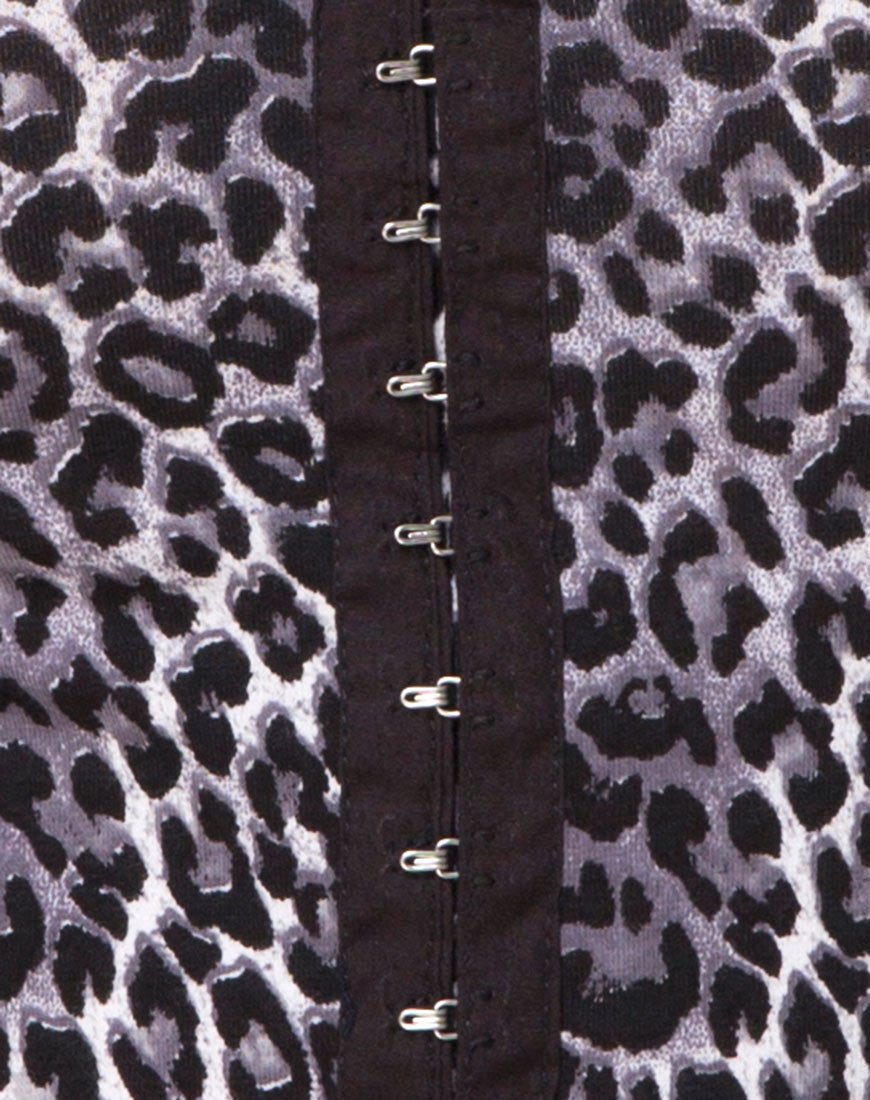 Image de Bida Bodice in Grey Rar Leopard