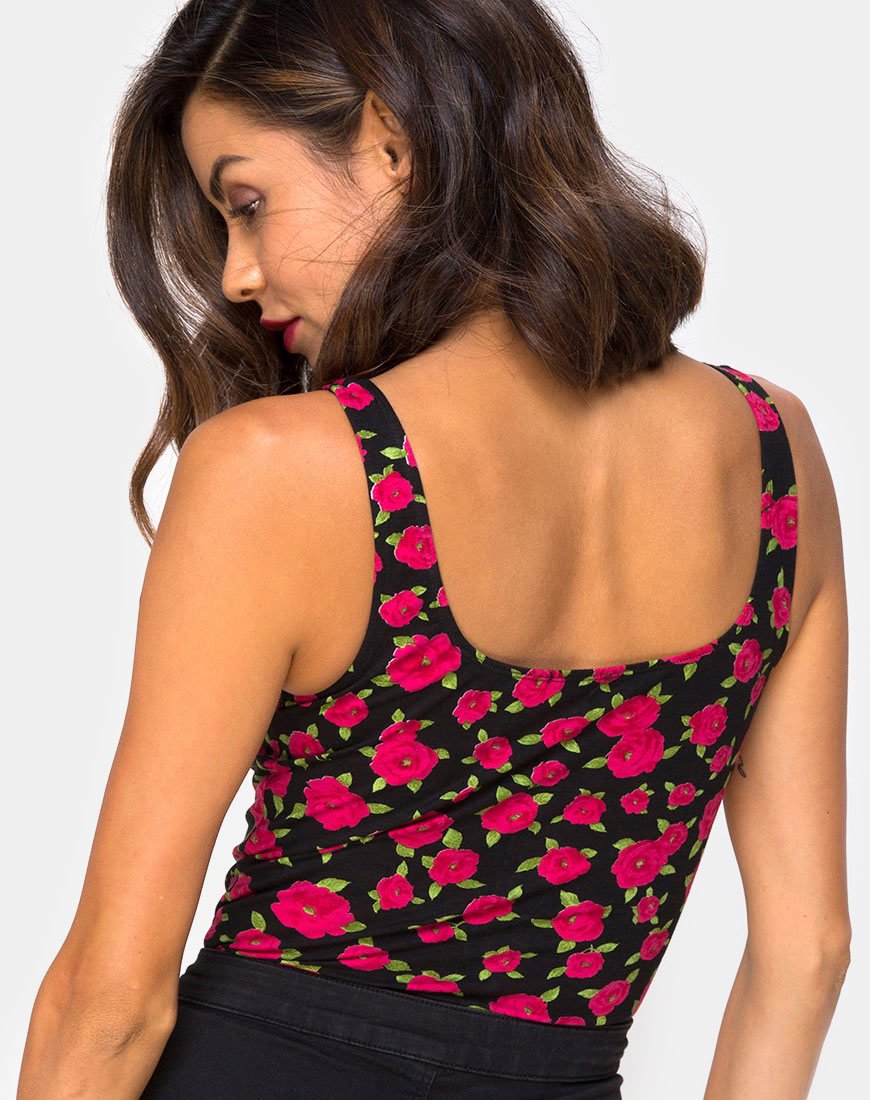 Image de Bida Bodice in Red Bloom