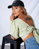 Image de Bija Crop Top in Botanic Mint Foam