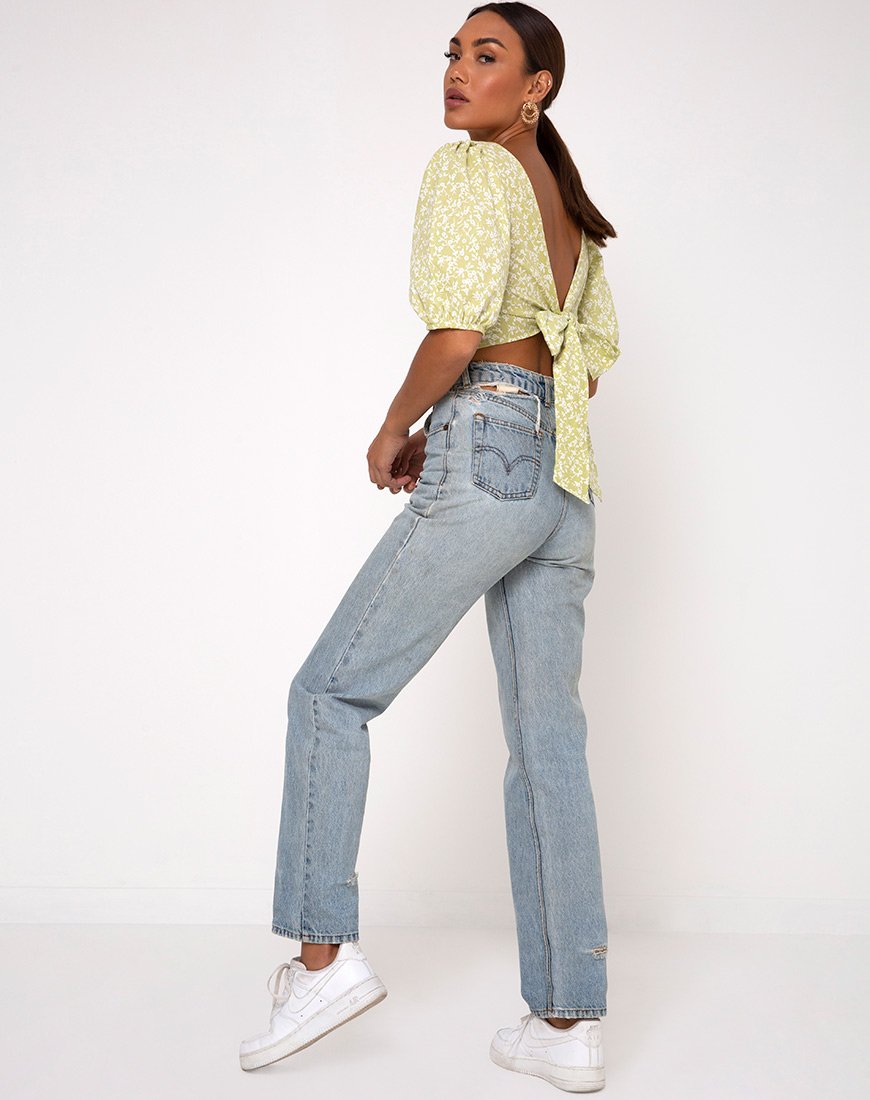 Image de Bija Crop Top in Botanic Mint Foam