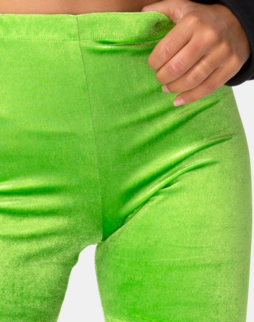 Image du short de vélo en velours Lime