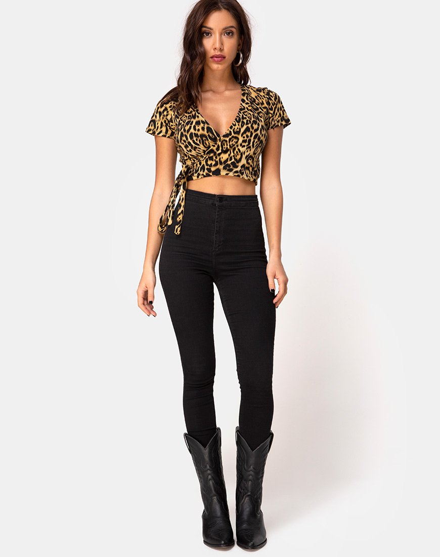 Image de Bilen Crop Top in Leopard
