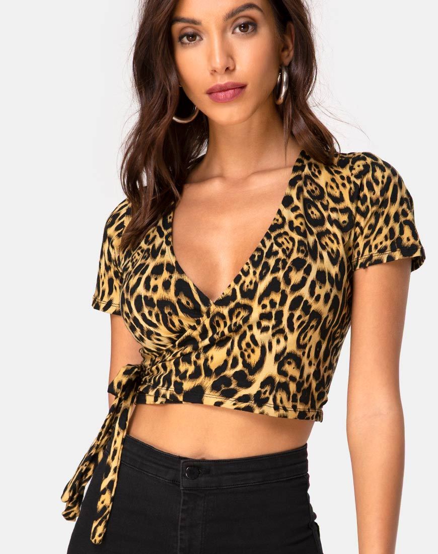 Image de Bilen Crop Top in Leopard