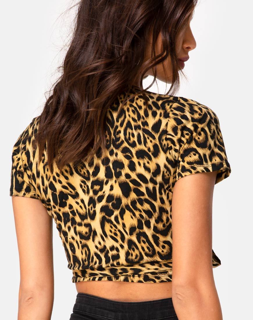 Image de Bilen Crop Top in Leopard