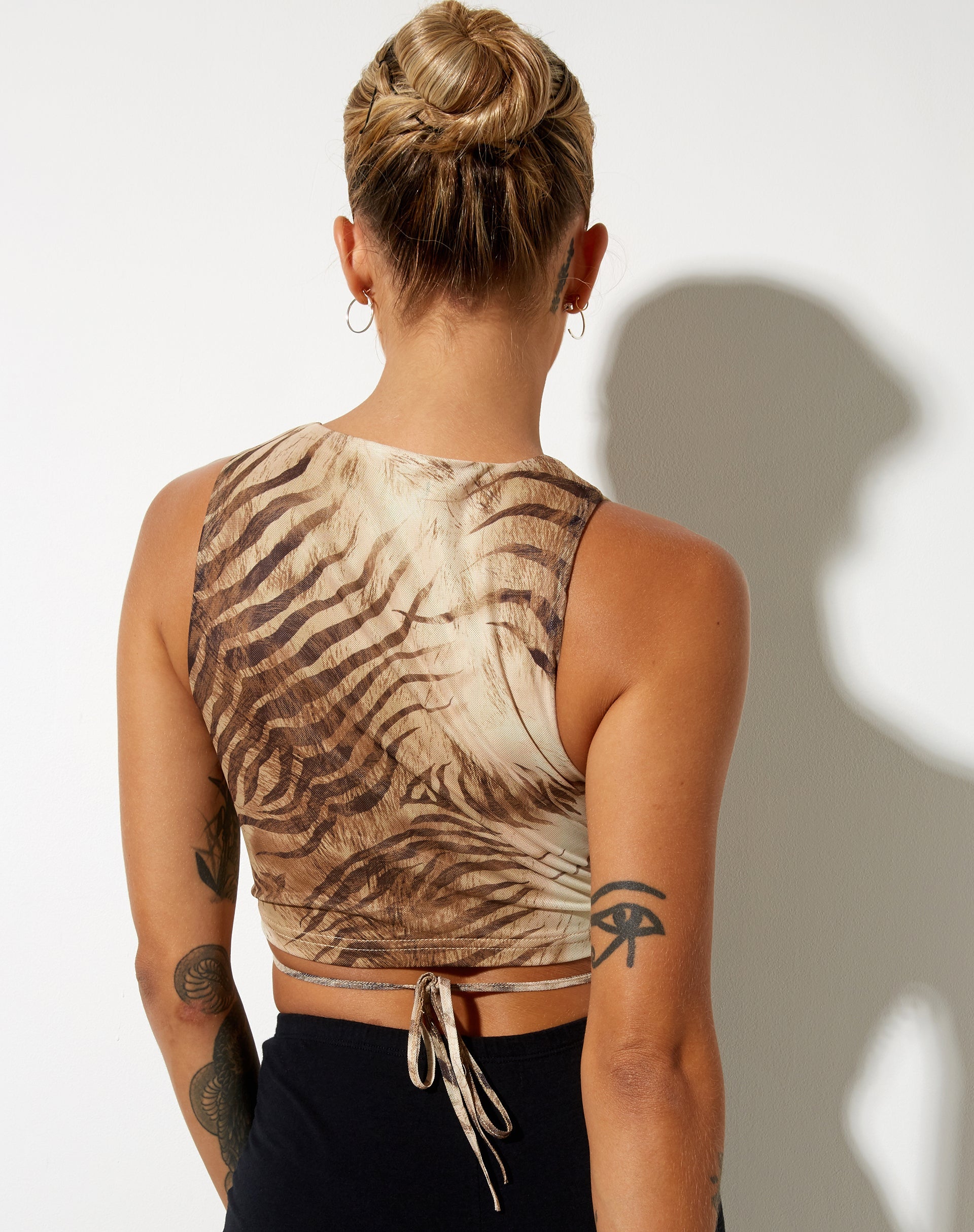 Image de Bima Crop Top in Tiger Brown