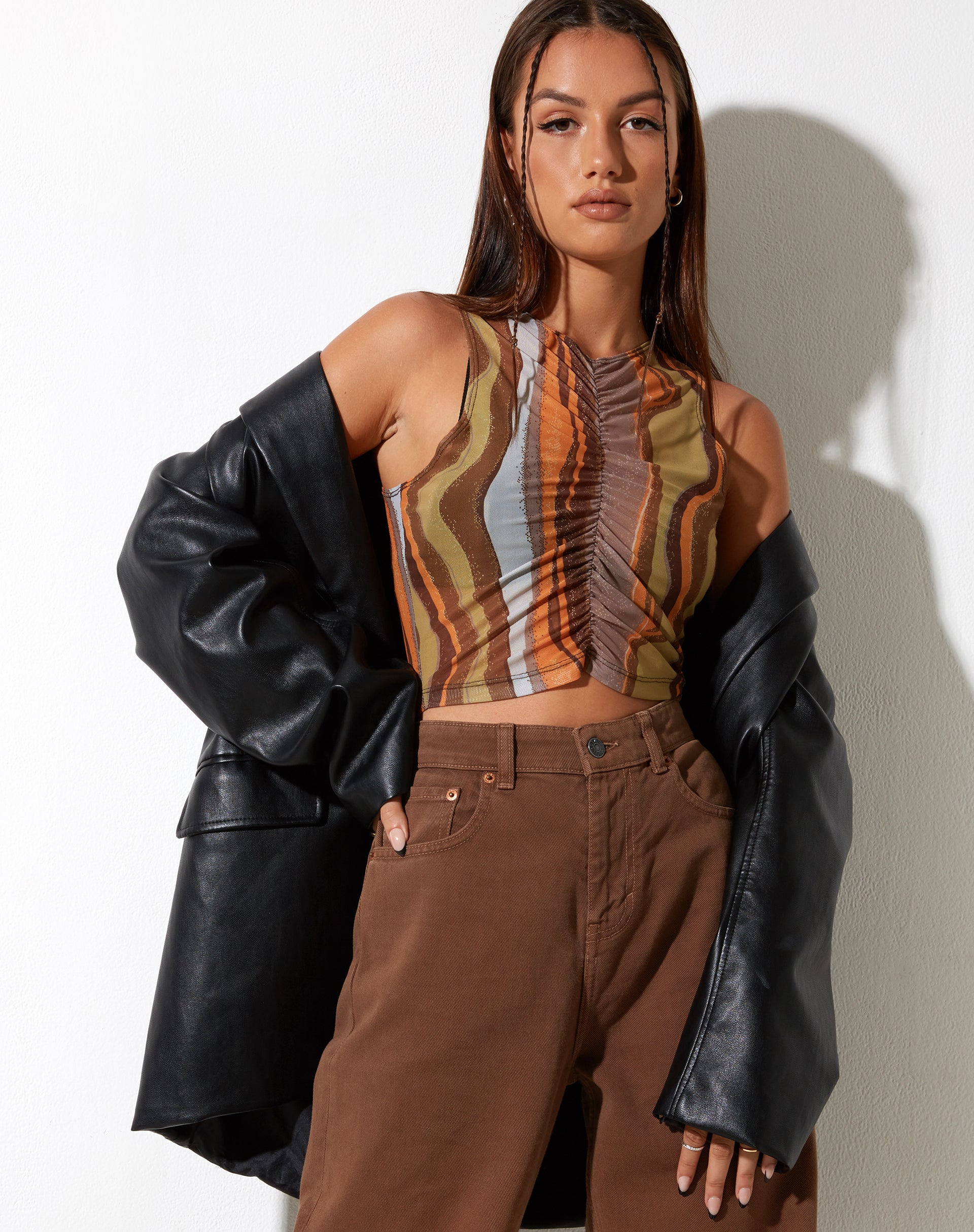 Image de MOTEL X IRIS Birka Vest Top in Earthy Gradient