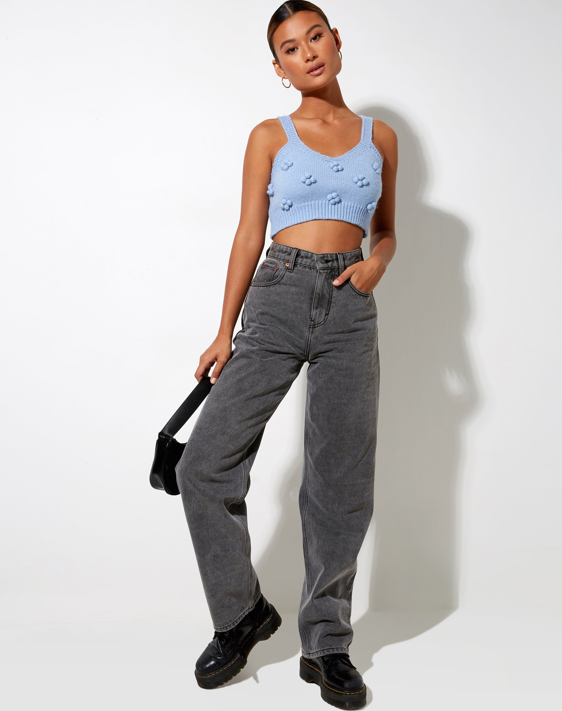Image de Birra Crop Top in Baby Blue