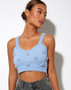 Image de Birra Crop Top in Baby Blue