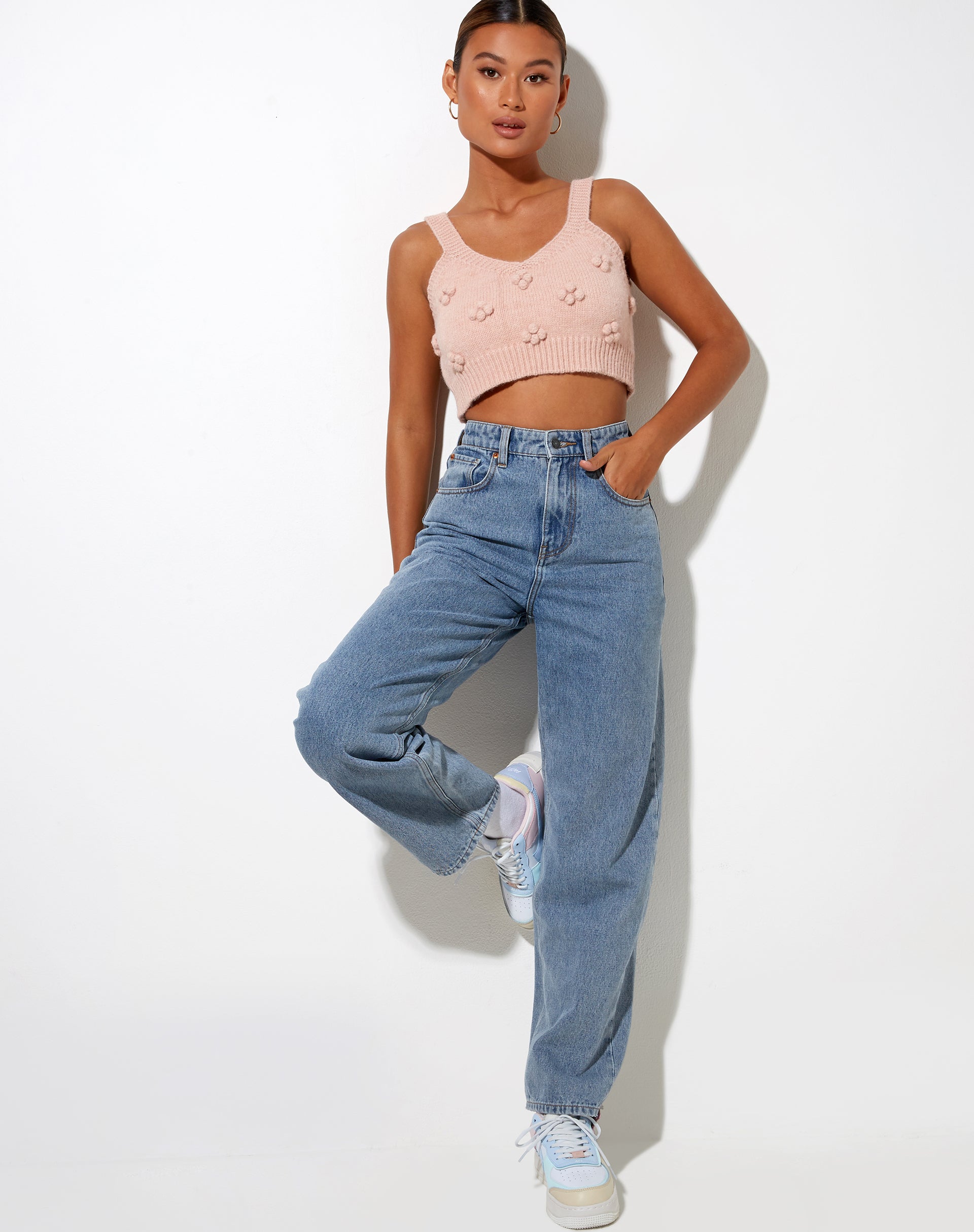 Image de Birra Crop Top in Soft Pink