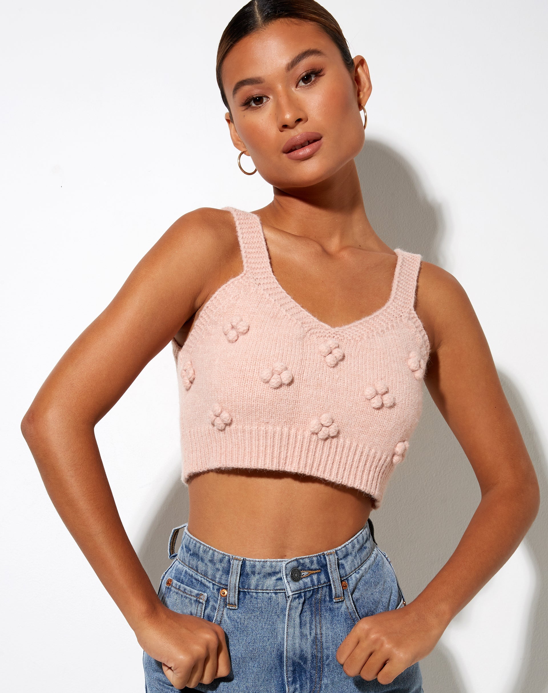 Image de Birra Crop Top in Soft Pink