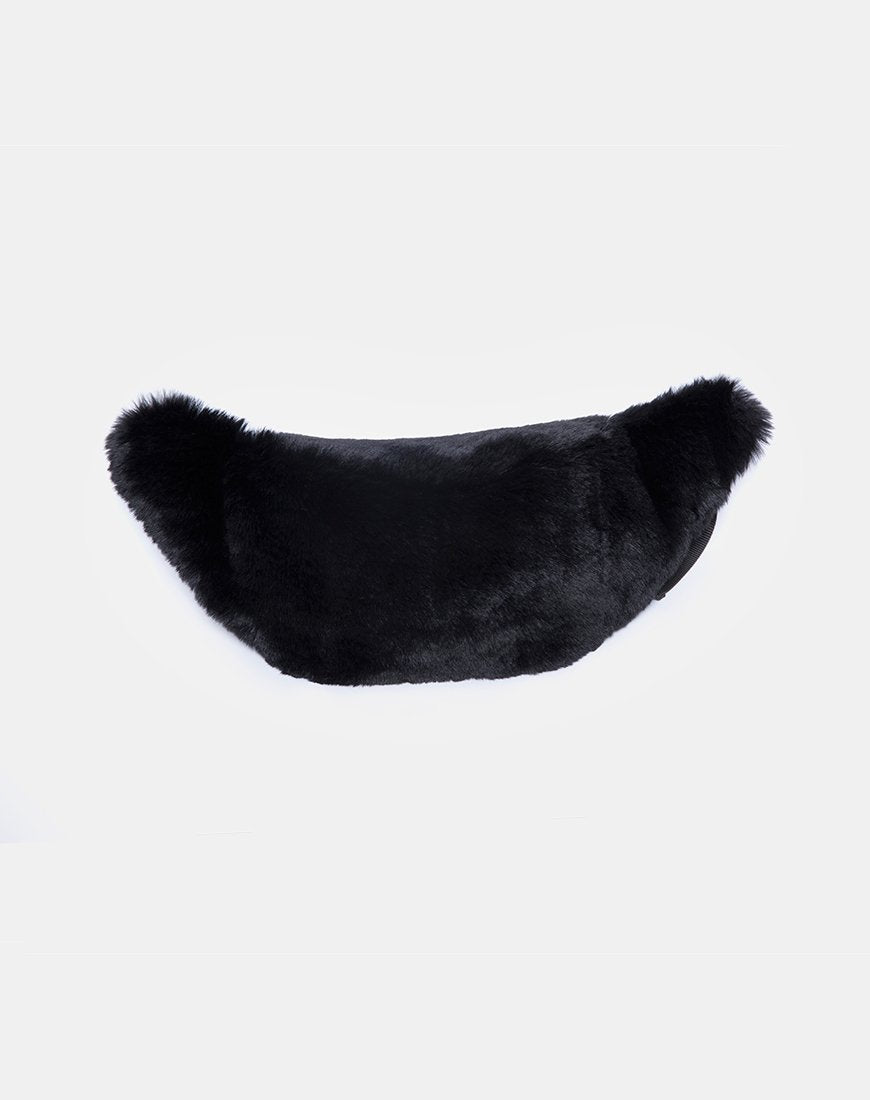 Image de Bumbag en fourrure noir