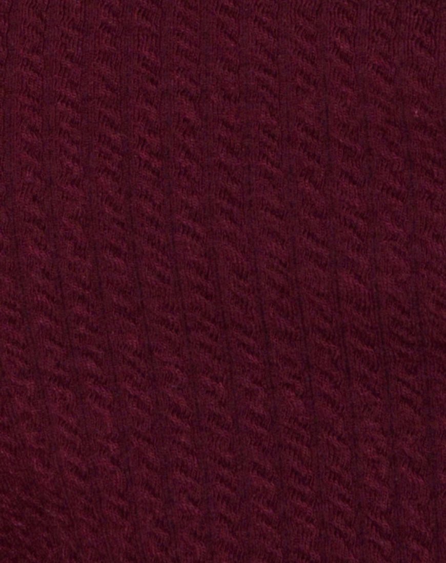 Image de Kimmy Bodycon Skirt in Burgundy