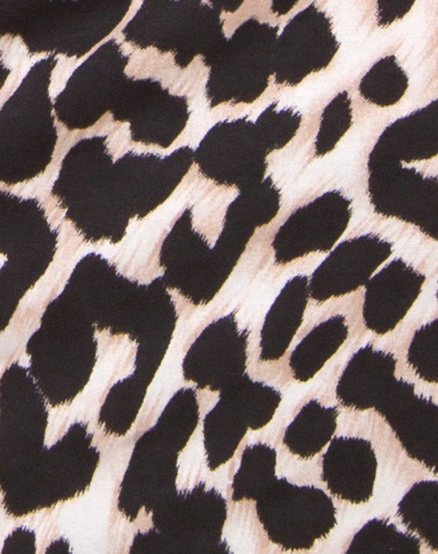 Image de la jupe midi Bobby en jaguar surdimensionné