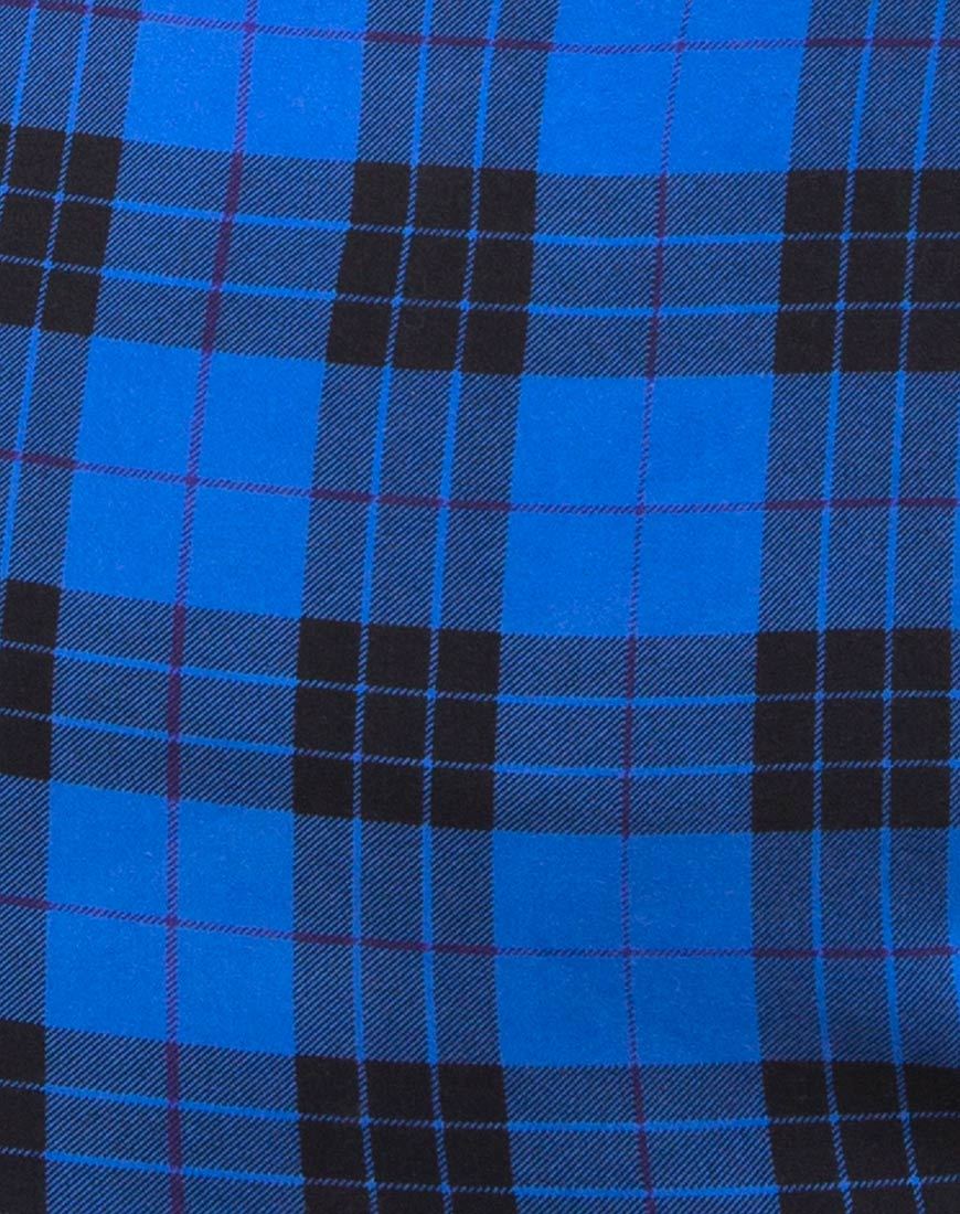 Image of Boco Mini Dress in Tartan Blue
