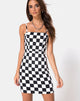 Image de Boco Dress in Check Board Medium B/W