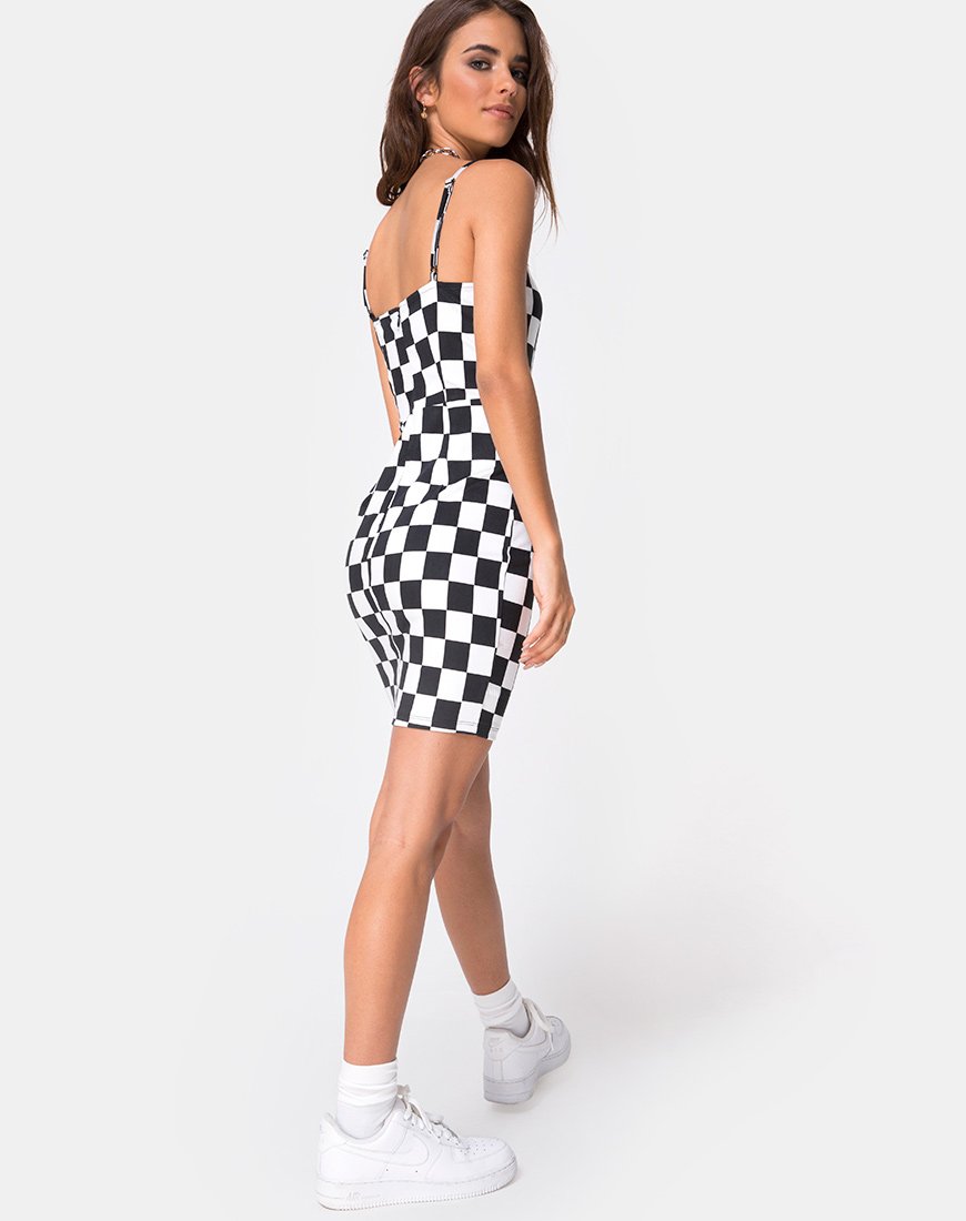 Image de Boco Dress in Check Board Medium B/W