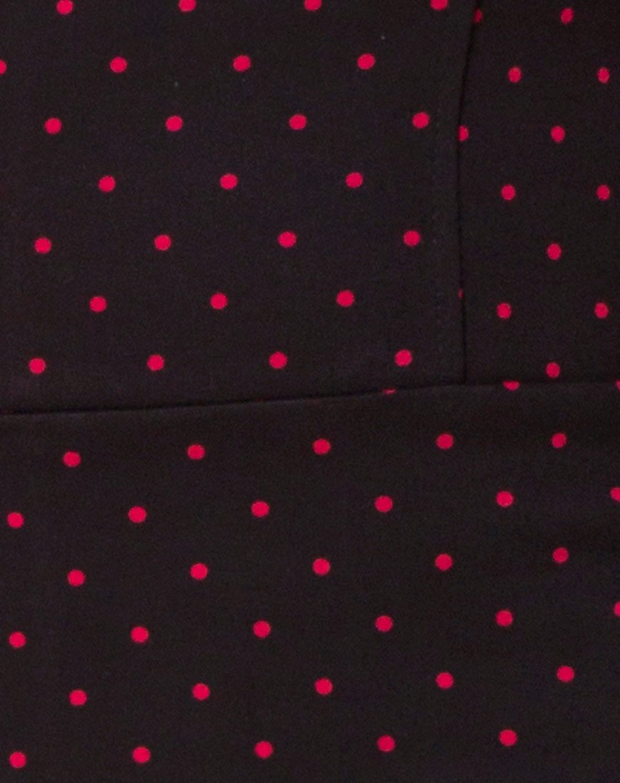 Image de la robe Boco à pois cubains rouge