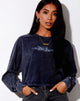 Image de Boli Crop Tee in Black Wash Tribal Angelo