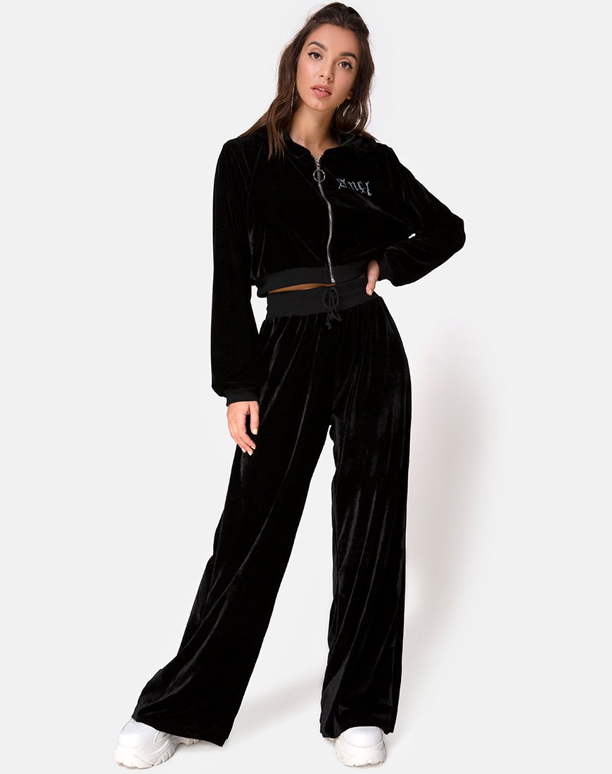Image de Jogger à jambes larges en Angel Dimante Hot Fix