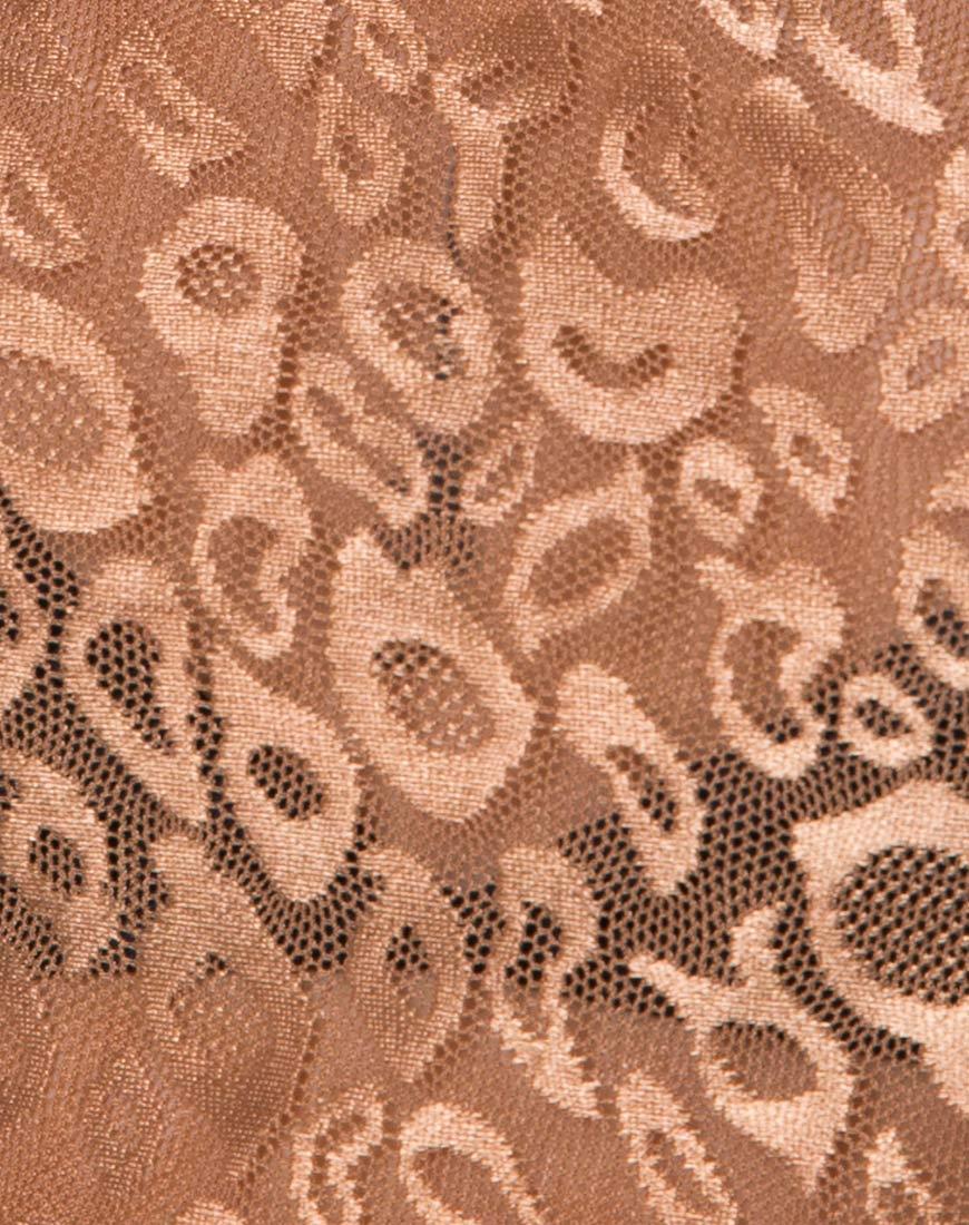 Image de Bon Top en léopard Net Caramel