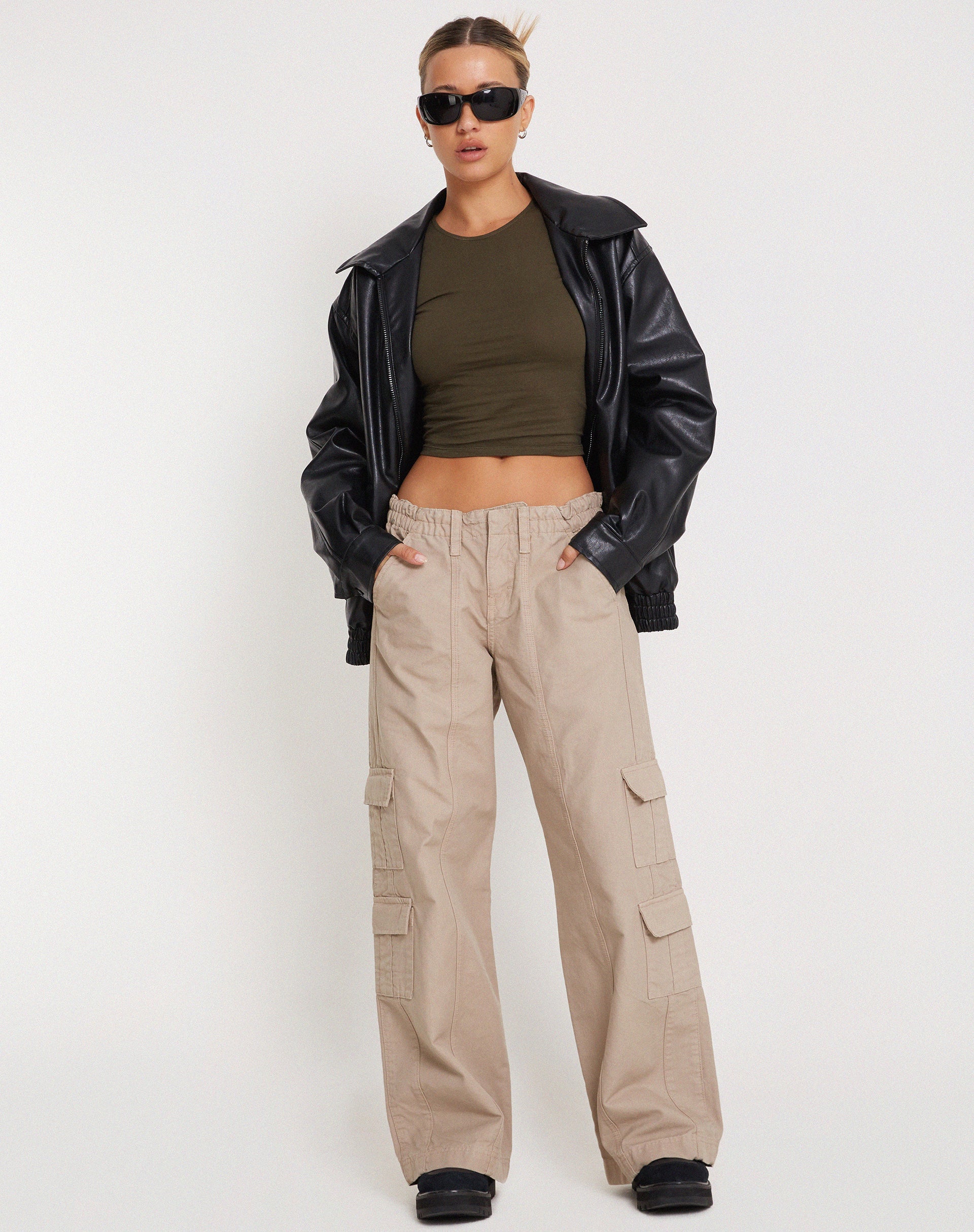 Image de Bon Long Sleeve Top in Olive