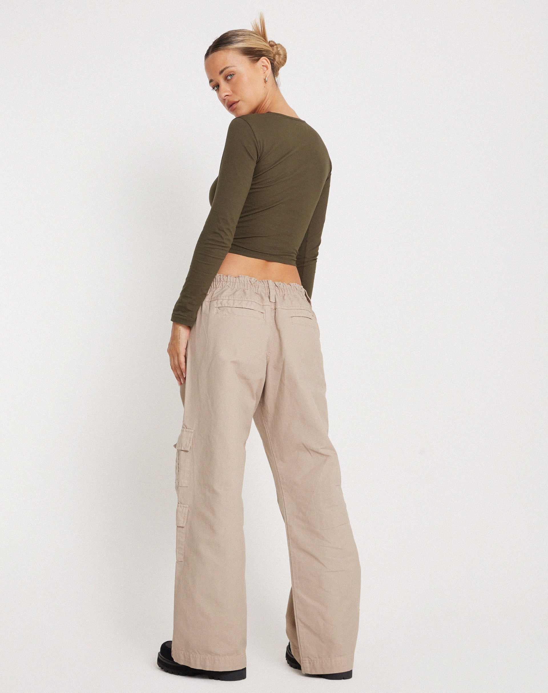 Image de Bon Long Sleeve Top in Olive