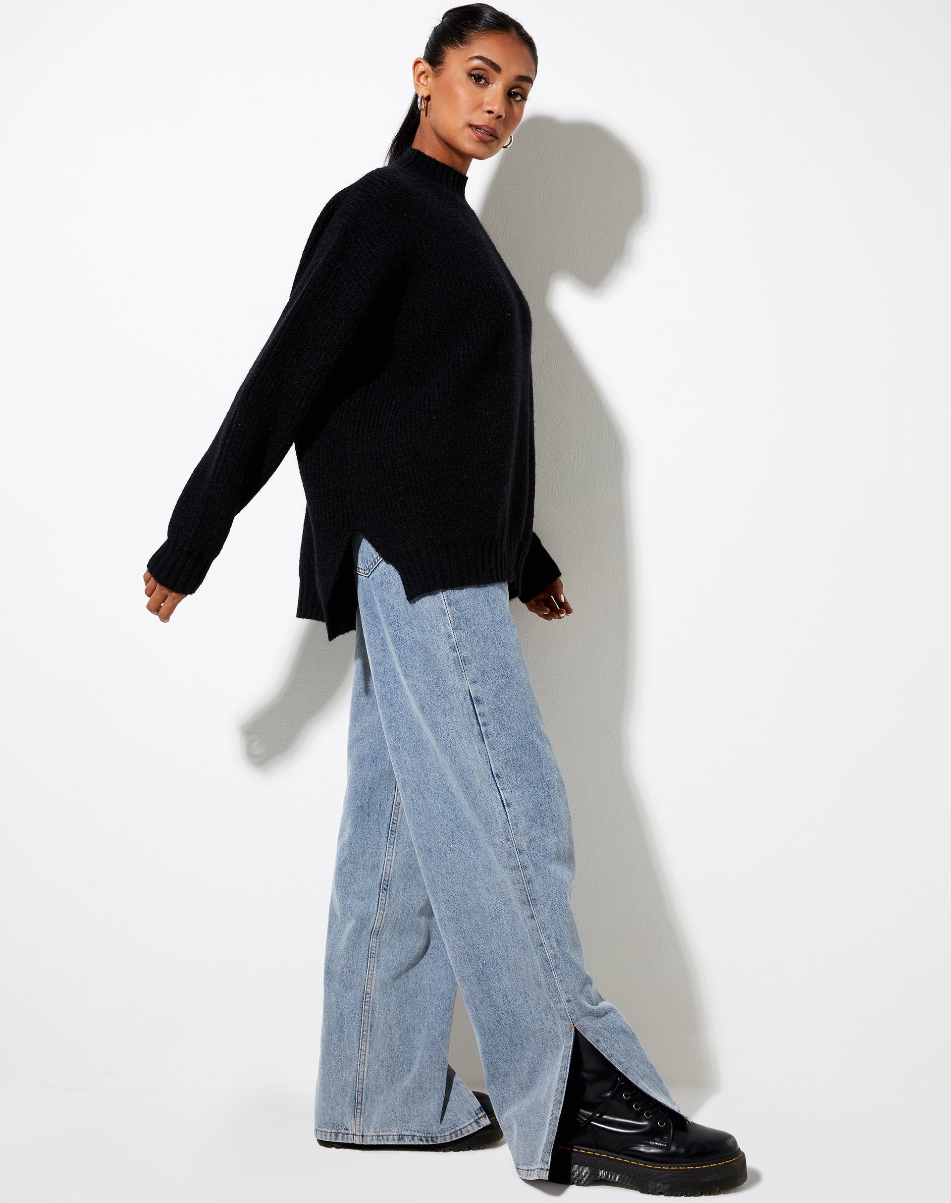 Image de Bondy Jumper in Knit Black
