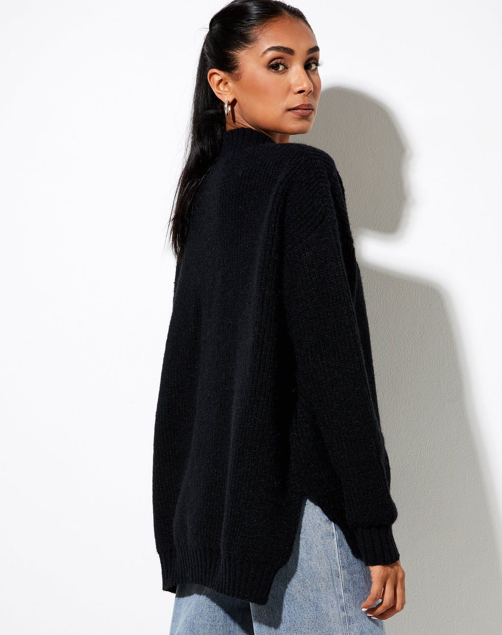 Pull Bondy en tricot noir