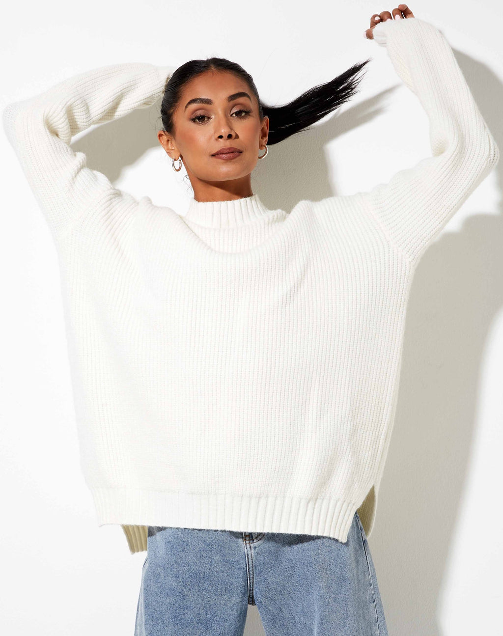 Pull Bondy en tricot Ivoire
